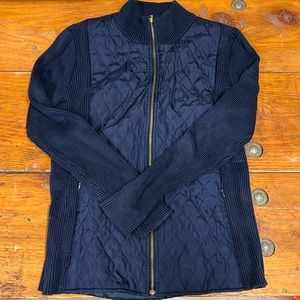 J McLaughlin Quilted Zip Sweater